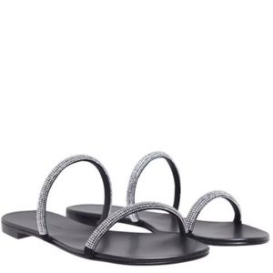 Giuseppe Zanotti Black Nuvoroll Slippers - Size 40